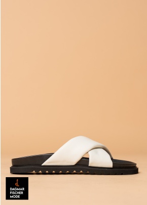 Sommersandale von RUNDHOLZ BLACK LABEL in black, tree & offwhite