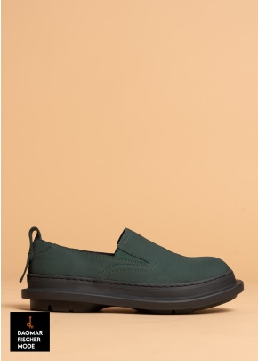 Sommerschuhe von RUNDHOLZ BLACK LABEL in black, tree & offwhite