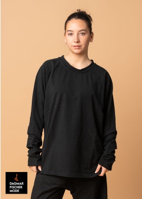 Sweatshirt by RUNDHOLZ DIP in black gloss