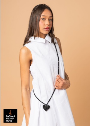 Kette ACROSS HEART LONG von PLÜ in black