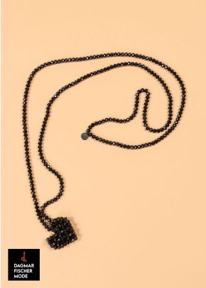 ACROSS HEART XTRALONG chain by PLÜ in black