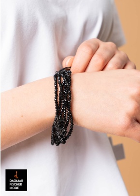 Bracelet A CHAIN BRACELET by PLÜ in black