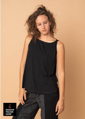 Basic-Top von ELSEWHERE in black und midnight green