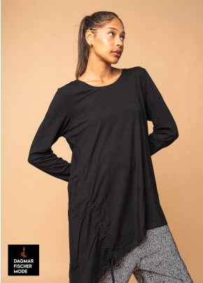 Asymmetrisches Shirt von ELSEWHERE in black und midnight green