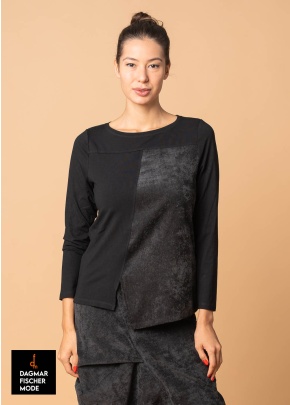 Asymmetrisches Shirt von ELSEWHERE in black