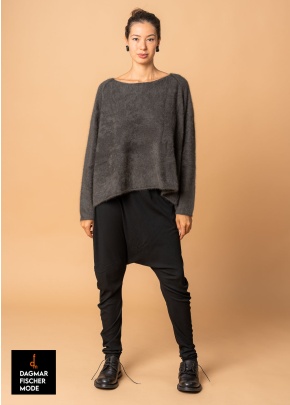 Oversize Pullover aus Waschbärwolle von RUNDHOLZ in swamp