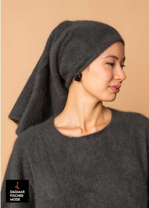 Weiche Mütze aus Waschbärwolle von RUNDHOLZ in swamp