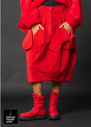 Samtrock von RUNDHOLZ BLACK LABEL in black & rose