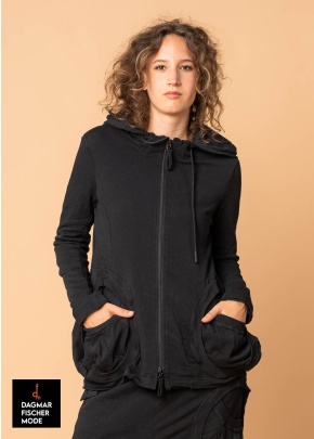 Taillierte Sweatjacke von RUNDHOLZ BLACK LABEL in black