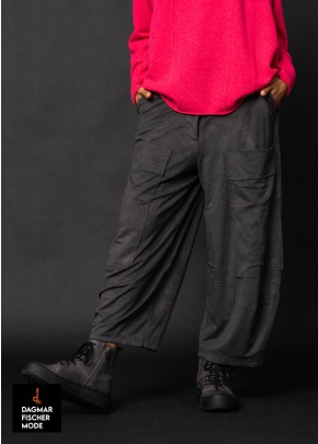 7/8 Hose aus veganem Leder von RUNDHOLZ BLACK LABEL in dark grey