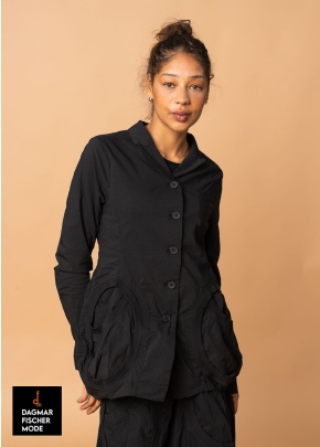 Elastische Jacke mit auffallenden Taschen von RUNDHOLZ BLACK LABEL in black