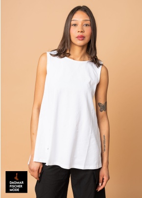 Top en jersey A TOP de PLÜ en black & white