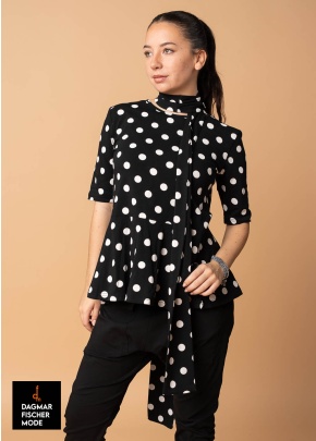 Jersey shirt X POSE SHIRT by PLÜ in dots