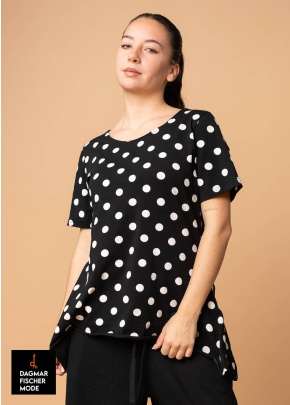 Jersey half-sleeved shirt MY ½ SHIRT by PLÜ in dots