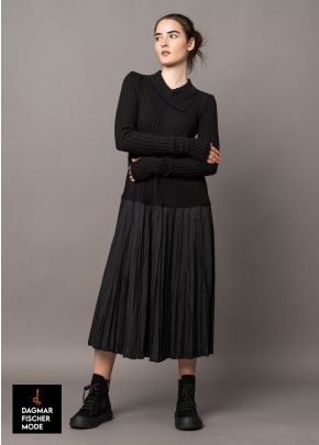 A-Linien Kleid von KEDZIOREK in peat und black