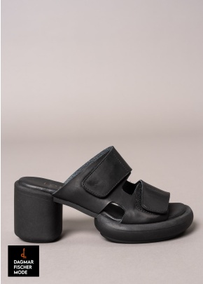 Sandale mit Absatz von LOFINA in Gasoline nero / nero