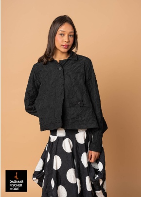 Taft-Bluse T HOMEY von PLÜ in black