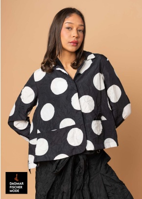 Taft-Bluse T HOMEY von PLÜ in dots