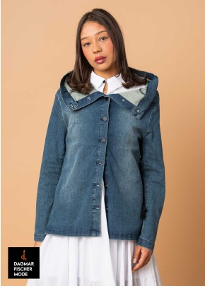 Denim jacket & Skirt DECONSTRUCTED by PLÜ blue