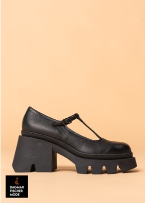 Extravaganter Halbschuh von LOFINA in Gasoline nero