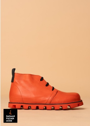 Knöchelhoher Schnürschuh von LOFINA in Gasoline spritz aperol