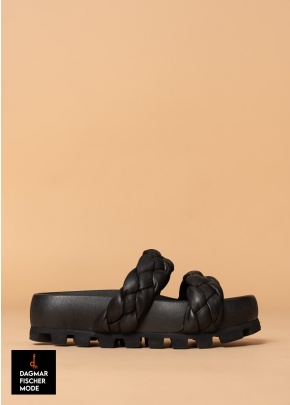 Sandale von LOFINA in Gasolin nero / nero 