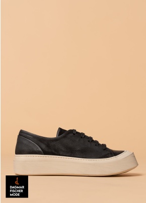 Halbschuhe von LOFINA in Gasoline nero / panna 