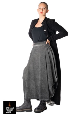 Asymmetrischer Rock von sanctamuerte in grey