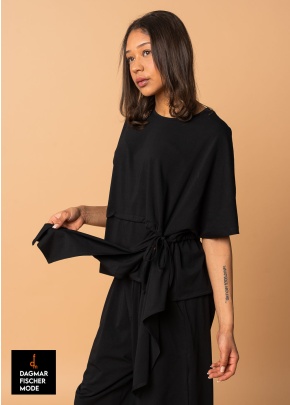 Wide shirt by KHEI in black and white