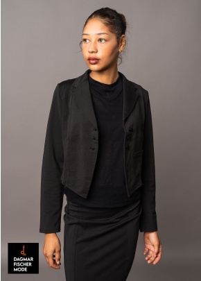 Kleiner Blazer von LURDES BERGADA in black und moss