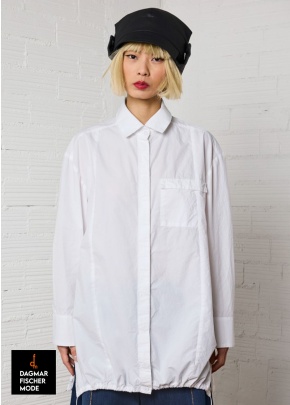Oversize Bluse von LURDES BERGADA in white & orange
