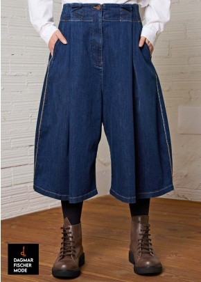 Kurze Denim-Culotte von LURDES BERGADA in blue