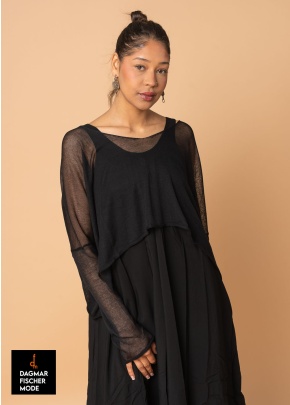 Dünner Baumwollpullover SMUG von studiob3 - B-Ware in black Gr. S