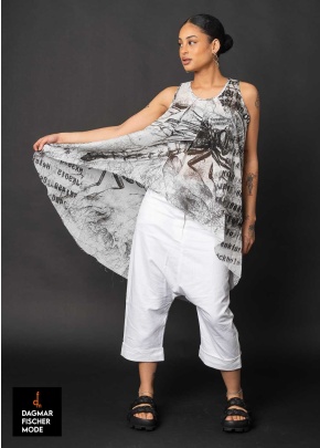 Tunic KOKINA by studiob3 in black all-over print & white all-over print