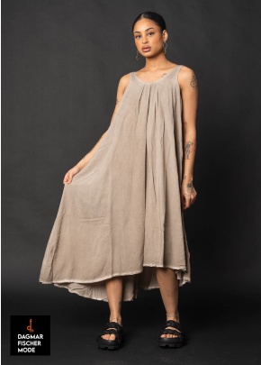 A-line dress NOSTRA by studiob3 in sand old dye