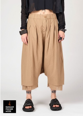 ASUNO cotton trousers by studiob3 in sand old dye