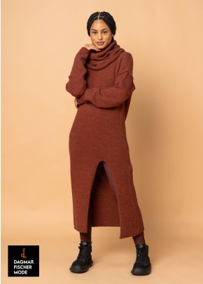 Tunika mit Schal ERTHA von studiob3 in black & terracotta