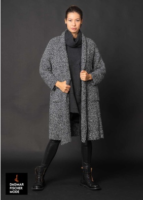 Legerer Cardigan HUNE von studiob3 in black & salt&pepper