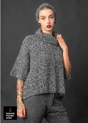 Oversize Pullover KAMIKA von studiob3 in black & salt&pepper