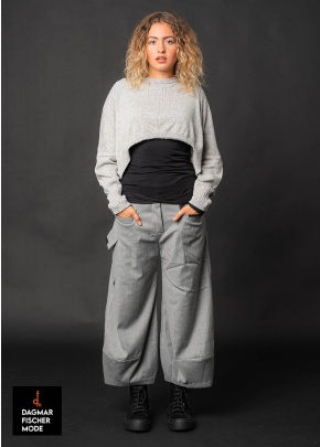 Hose BELI von studiob3 in grey & smoke burgundy