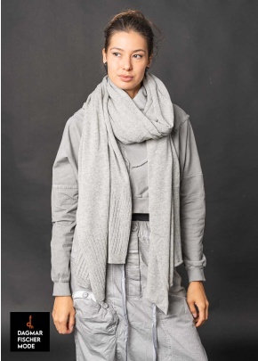 INGO scarf by studiob3 in black, pearl melange & burgundy