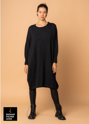 Oversize Maxikleid WONGA von studiob3 in black, pearl melange & burgundy