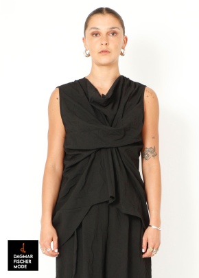 Ausgefallenes Top von SORT AARHUS in black, grey & spritz