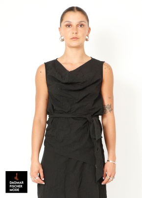 Extravagantes Top von SORT AARHUS in black, grey & spritz