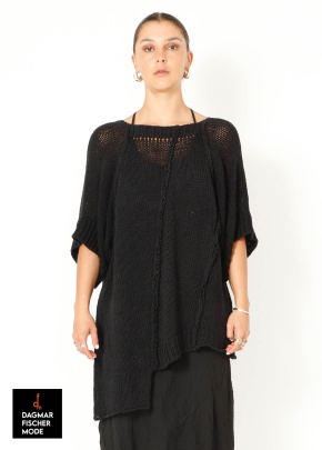 Stricktunika von SORT AARHUS in black und spritz