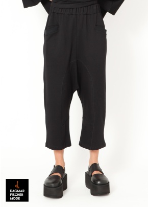 Wide, casual trousers from SORT AARHUS in black