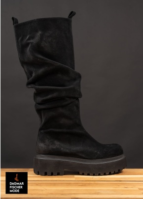 Stiefel mit Reißverschluss von LOFINA in black in Größe 37