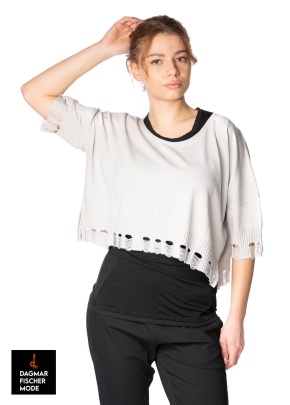 Kurzer Pulli von PHILOMENA CHRIST in black & silver