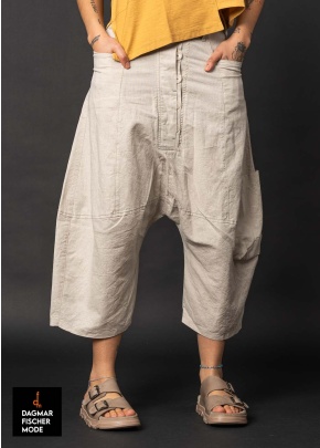 Tiefschritt Leinenhose von LURDES BERGADA in natural