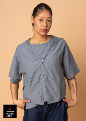 Casual hoodie jacket by LURDES BERGADA in four great colors